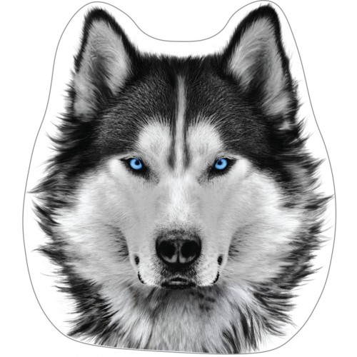 Dog Wolf shaped pillow, decorative pillow 40*34 cm