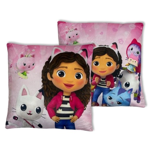 Gabby's Dollhouse Happiness decorative pillow 38x38 cm Velvet