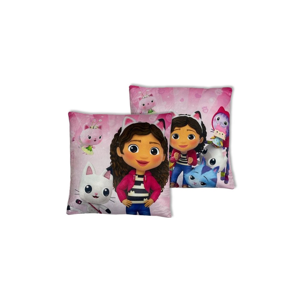 Gabby's Dollhouse Happiness decorative pillow 38x38 cm Velvet