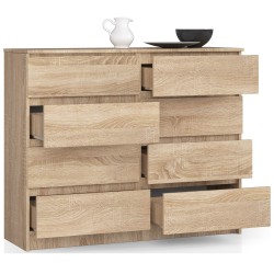 KOMODA K140 8SZ CLP PK DĄB SONOMA