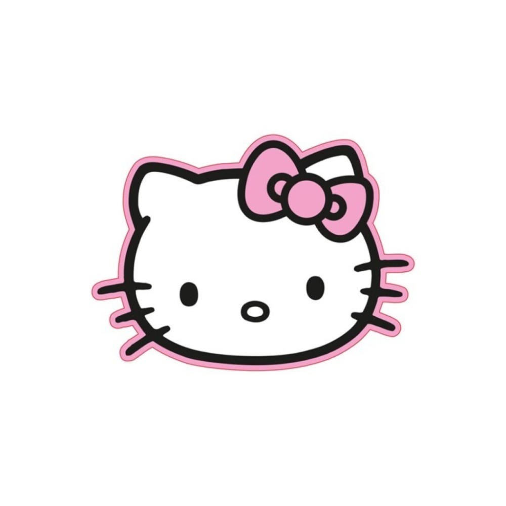 Hello Kitty Pink Bow shaped decorative pillow 28x36 cm Velour