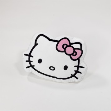 Hello Kitty Pink Bow shaped decorative pillow 28x36 cm Velour
