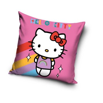 Hello Kitty Rainbow decorative pillow 40x40 cm Velvet
