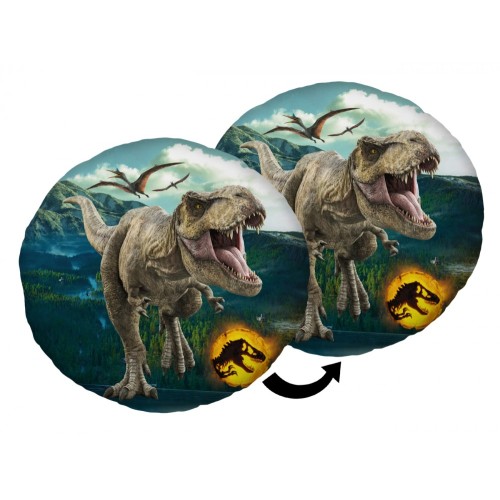 Jurassic World Dominion shaped pillow, decorative pillow 40 cm