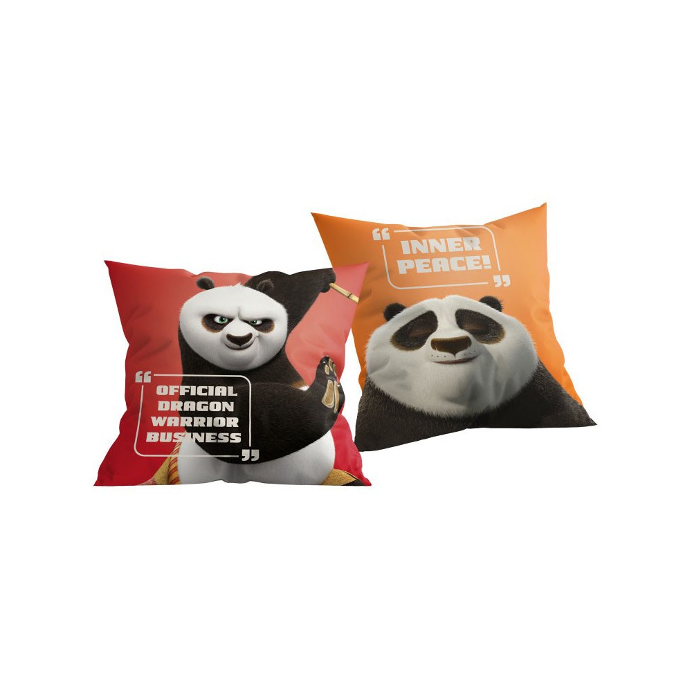 Kung Fu Panda Warrior pillow, decorative pillow 40x40 cm