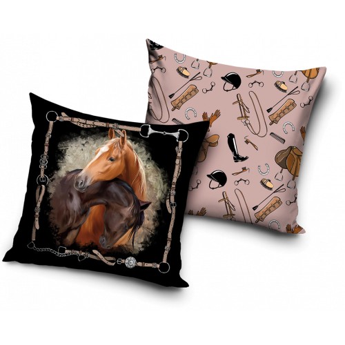 Horses decorative pillow 40x40 cm