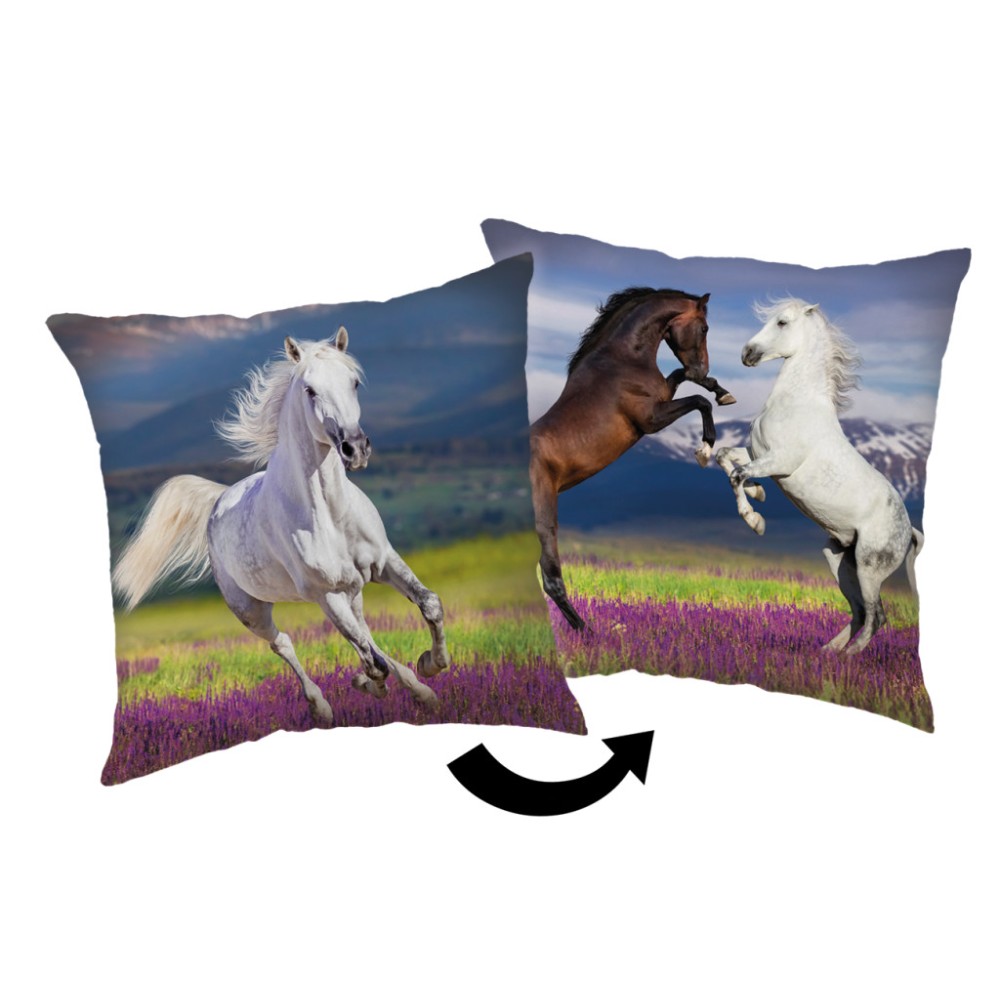 Horses Meadow decorative pillow 40x40 cm