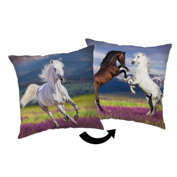 Horses Meadow decorative pillow 40x40 cm