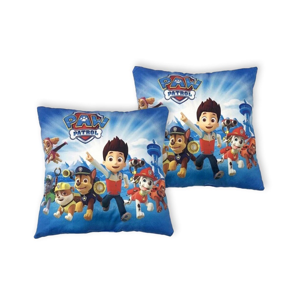 Paw Patrol Go pillow, decorative cushion 40x40 cm Velour