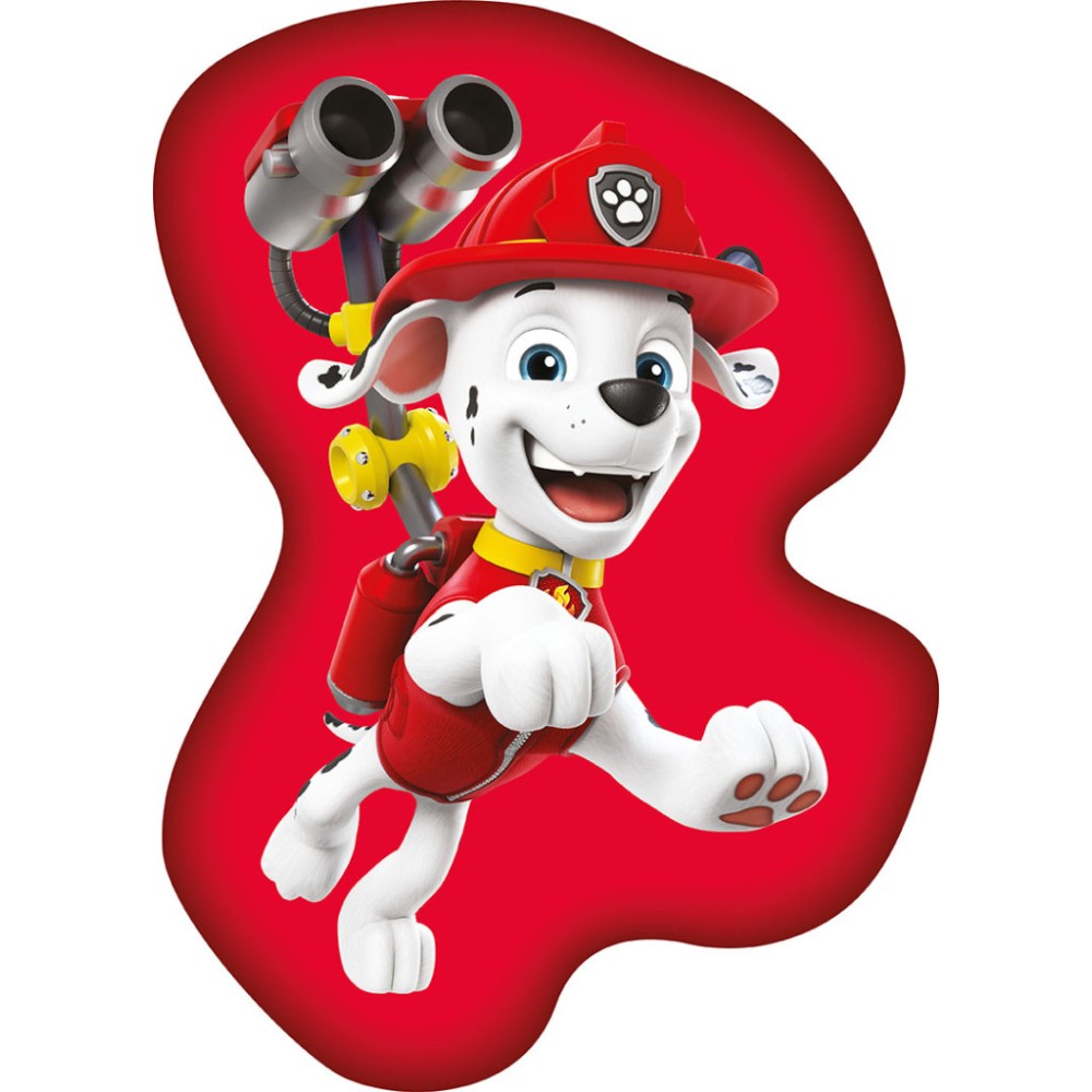 Paw Patrol Marshall Rescue shaped decorative pillow 38x30 cm Velvet
