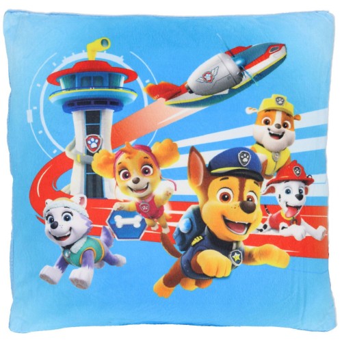 Paw Patrol Plane decorative pillow with removable cover 35x35 cm Velvet