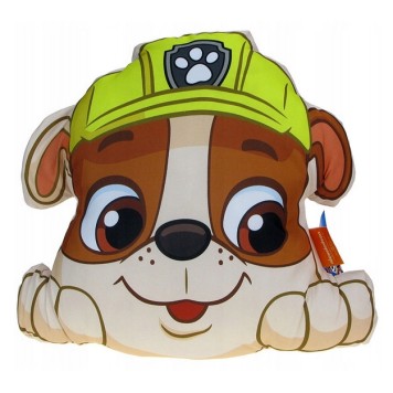 Paw Patrol Rubble decorative pillow 40x37 cm Velour