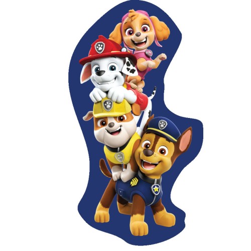 Paw Patrol Team shaped pillow, decorative pillow 42x20 cm