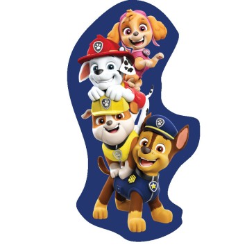 Paw Patrol Team shaped pillow, decorative pillow 42x20 cm