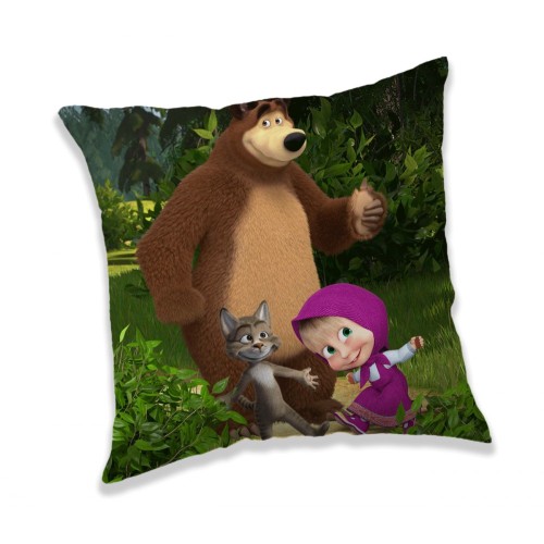 Masha and the Bear Forest  decorative pillow 40x40 cm