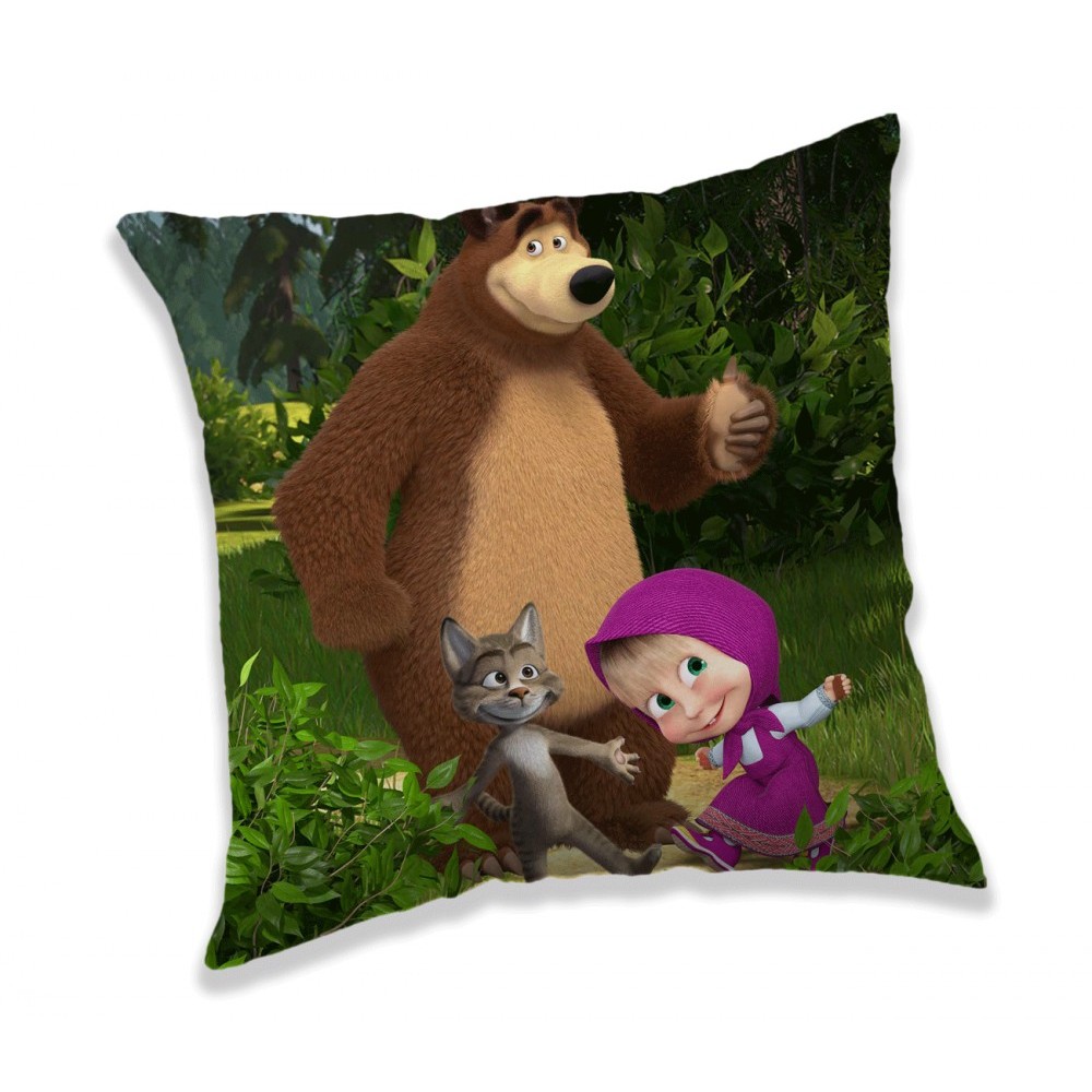 Masha and the Bear Forest  decorative pillow 40x40 cm