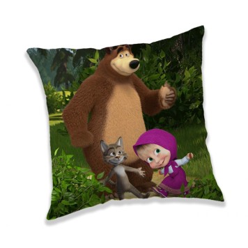 Masha and the Bear Forest  decorative pillow 40x40 cm