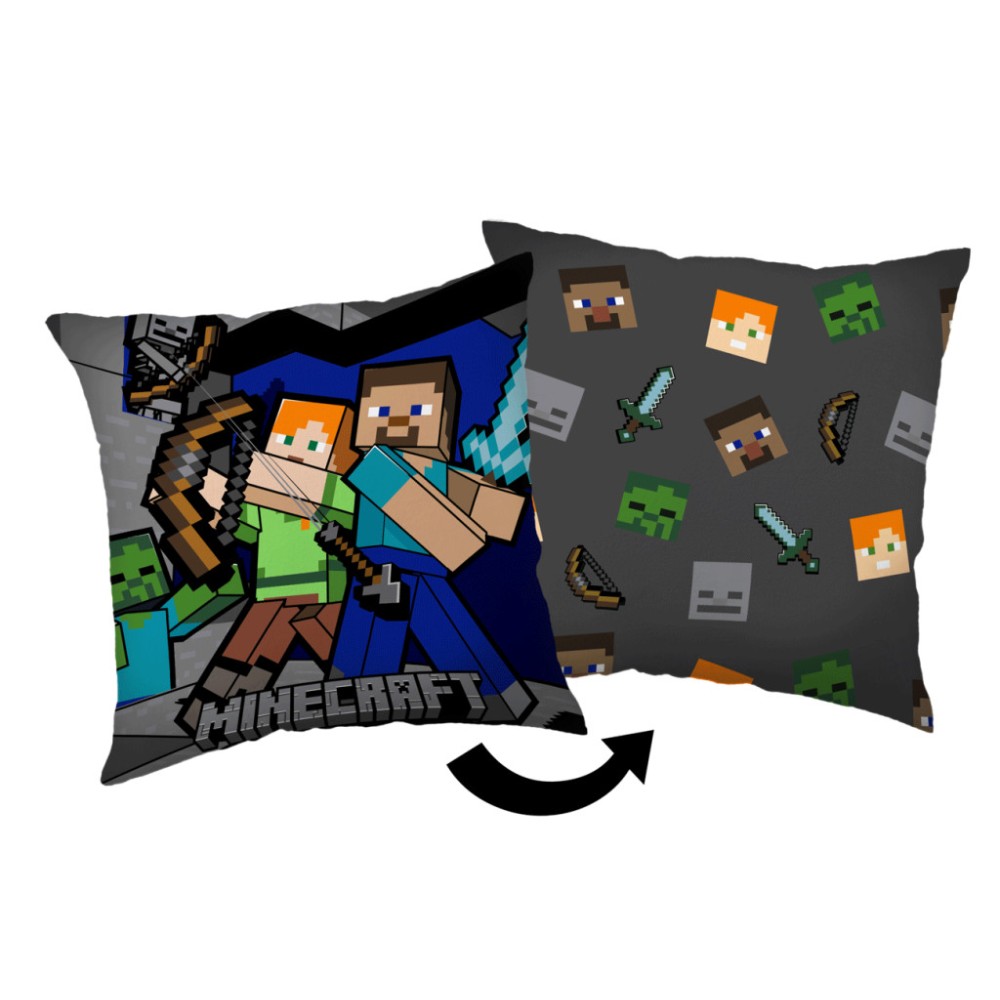 Minecraft Creeper Survival mode decorative pillow 40x40 cm