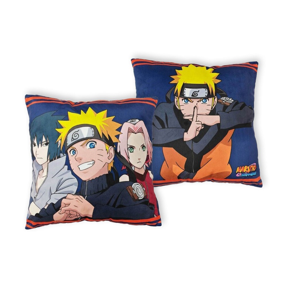 Naruto Team pillow, decorative cushion 40x40 cm Velour