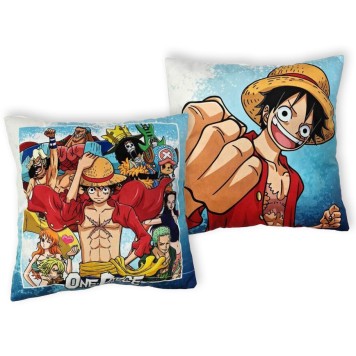 One Piece Adventure pillow, decorative cushion 40x40 cm Velour
