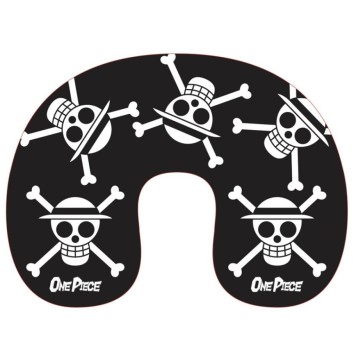One Piece Black Skull travel pillow, neck pillow
