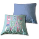 Peppa Pig Best Day pillow, decorative pillow with removable cover 35x35 cm Velour
