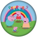 Peppa Pig Rainbow Shaped Cushion, Decorative Pillow 40 cm Velvet