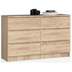 KOMODA K140 6SZ CLP DĄB SONOMA