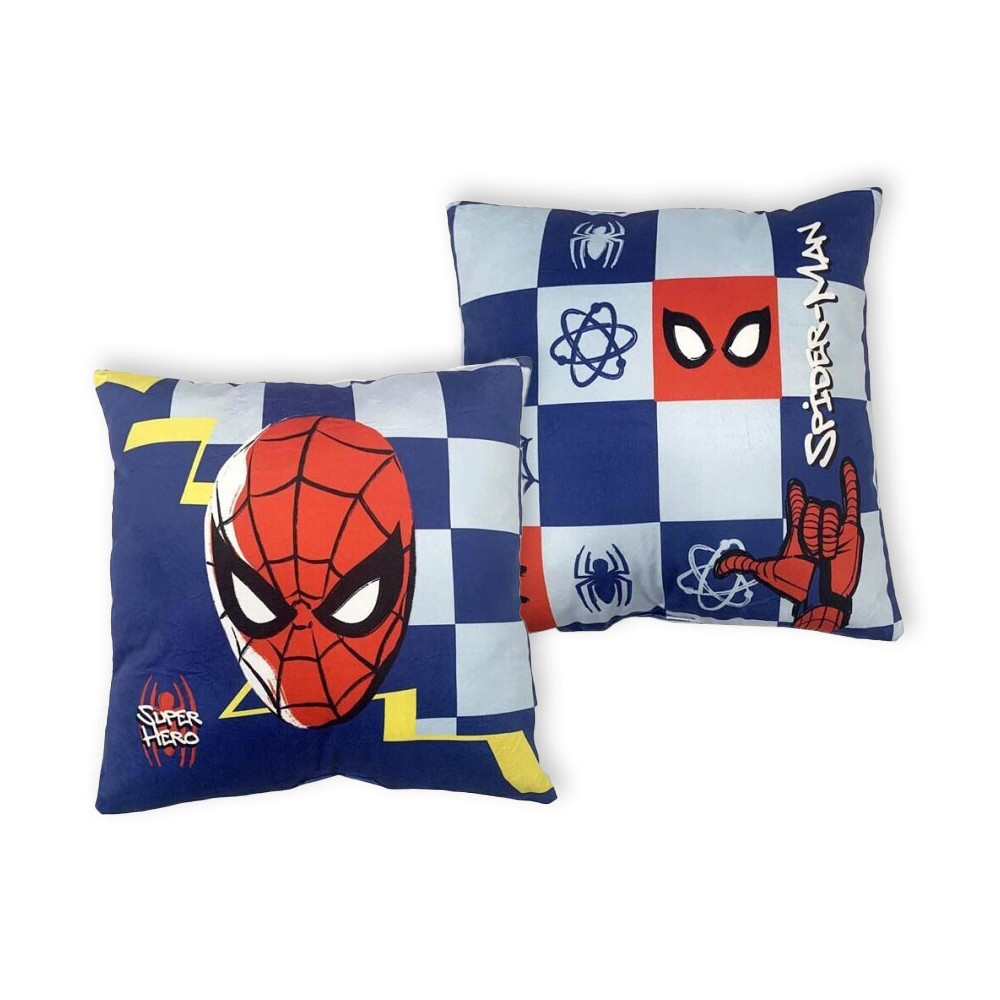 Spiderman Hero pillow, decorative cushion 40x40 cm Velour
