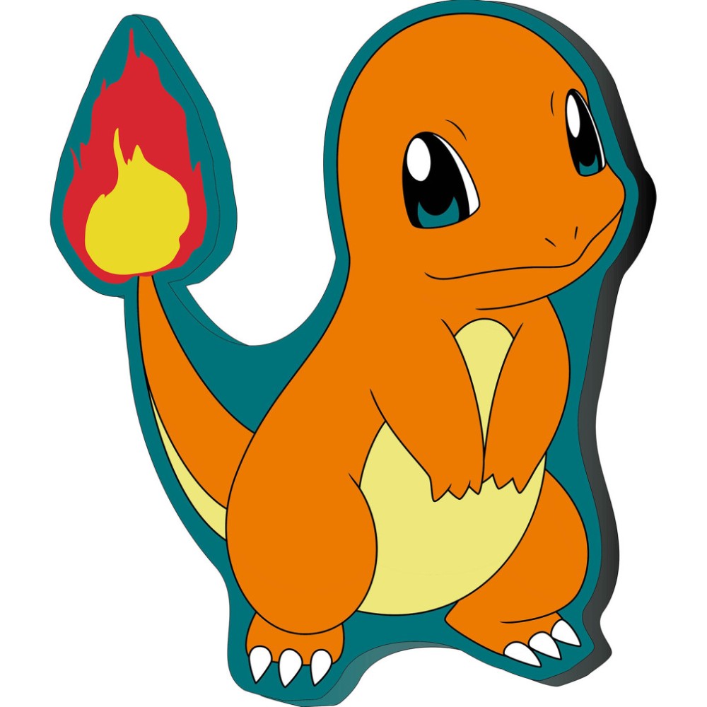 Pokémon Charmander Flame decorative pillow, 39x32 cm Velour