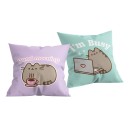 Pusheen Busy pillow, decorative pillow 40x40 cm