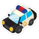 Police car-shaped decorative pillow 36*24 cm