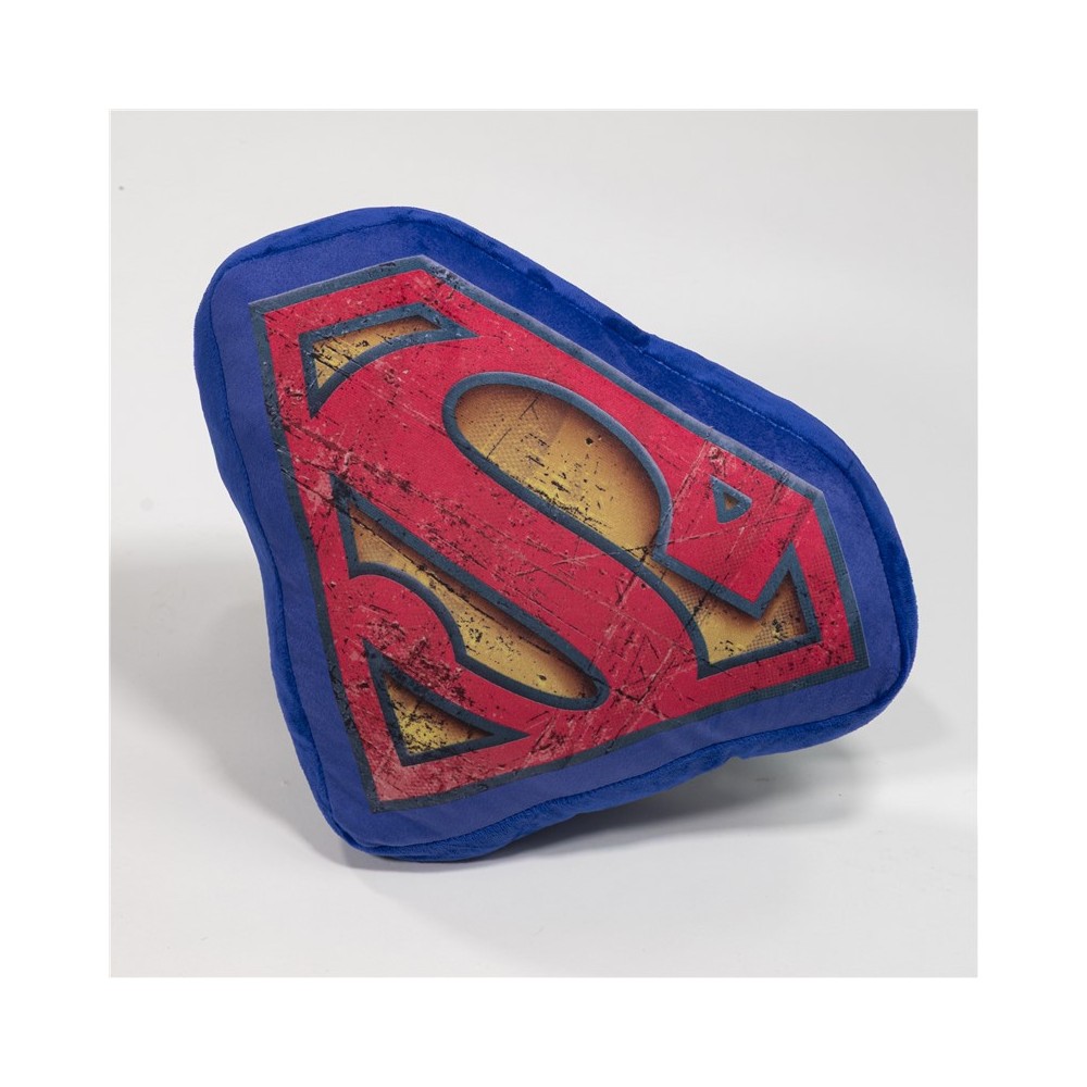 Superman Sign shape pillow, decorative pillow Velour