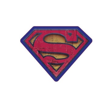 Superman Sign shape pillow, decorative pillow Velour