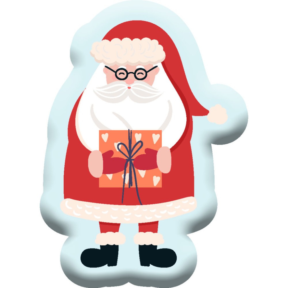 Christmas Gift Santa Claus decorative pillow, 40x28 cm Velour