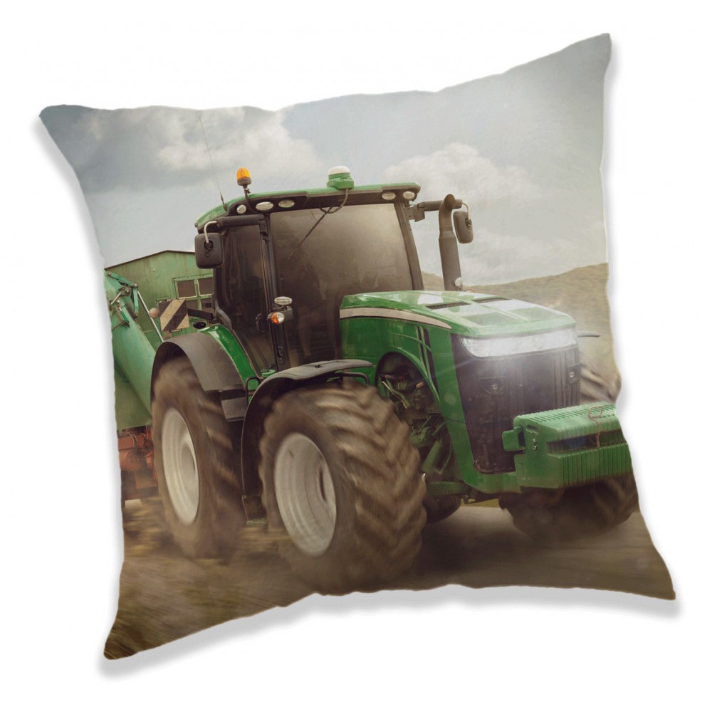 Tractor Green decorative pillow 40x40 cm