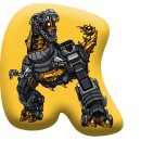 Transformers Yellow decorative pillow 40x37 cm Velvet