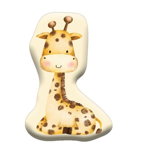 Giraffe Yellow decorative pillow 40x27 cm Velvet