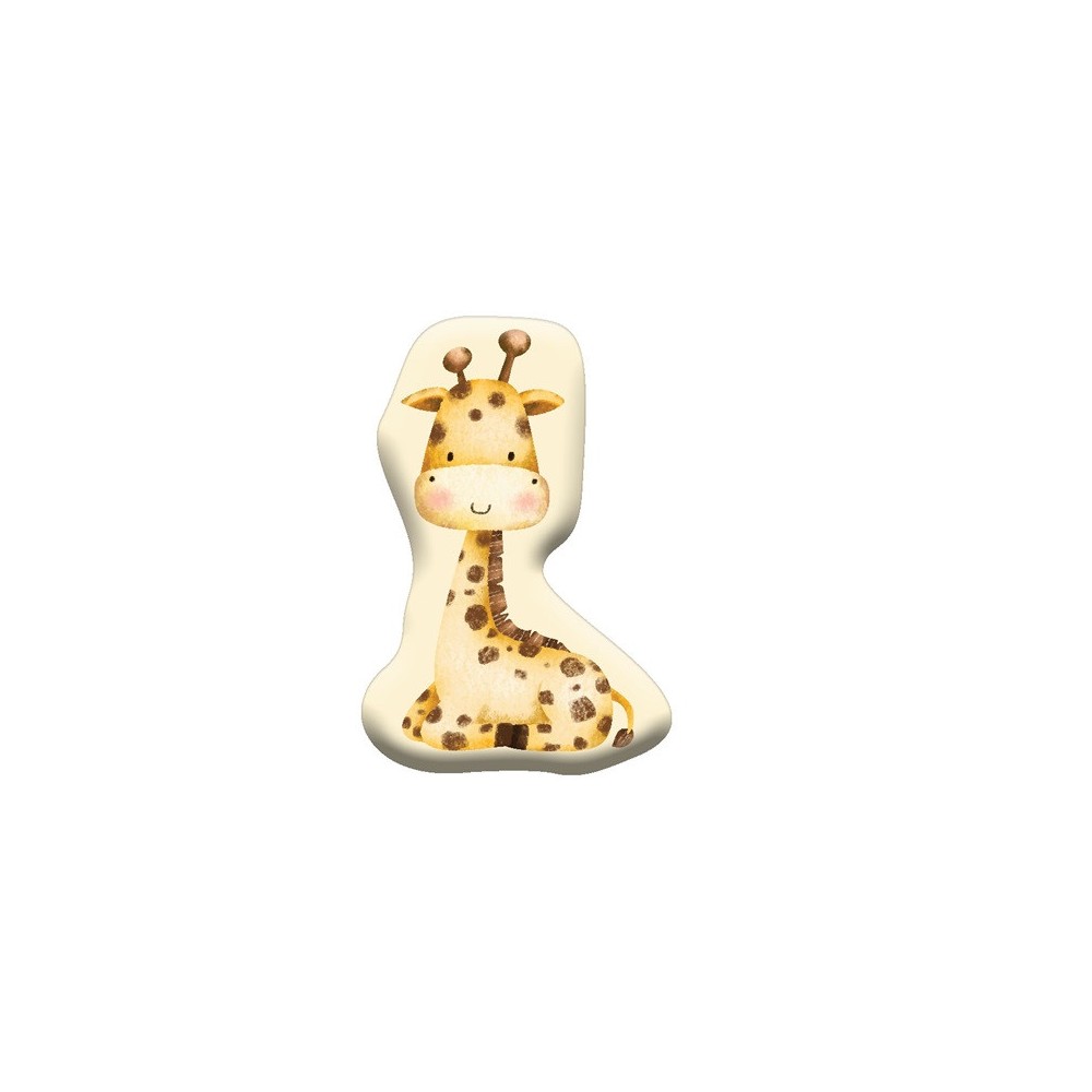 Giraffe Yellow decorative pillow 40x27 cm Velvet