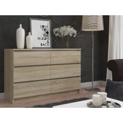 KOMODA K120 6SZ CLP DĄB SONOMA