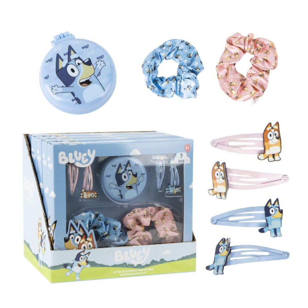 Bluey Happy hair accessory set 7 pieces