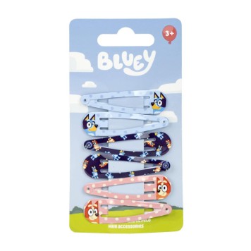 Bluey Happy Vibes hair clip set, 6 pcs
