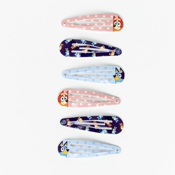 Bluey Happy Vibes hair clip set, 6 pcs