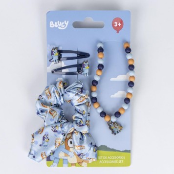 Bluey Happy Vibes necklace and hair accessory set