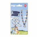 Bluey Happy Vibes necklace and hair accessory set