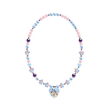 Bluey Heart beaded necklace