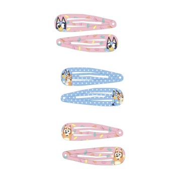 Bluey Heart hair clip set, 6 pcs