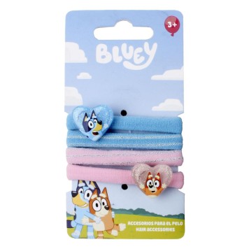 Bluey Heart 4-piece hair tie set