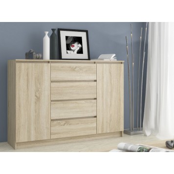 KOMODA K160 2D 4SZ CLP PK DĄB SONOMA