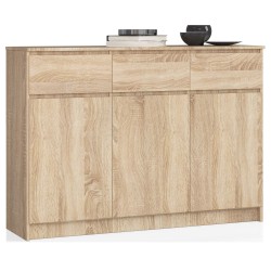 KOMODA K140 3D 3SZ CLP PK DĄB SONOMA
